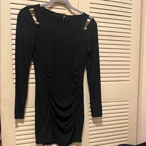 Isabella Oliver Elegant Black Ruched Dress